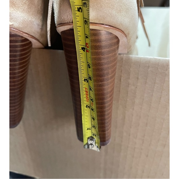 Cynthia Vincent Nailed Fringe Open Toed Booties - SZ 9.5 - New W/O Box - Picture 11 of 14